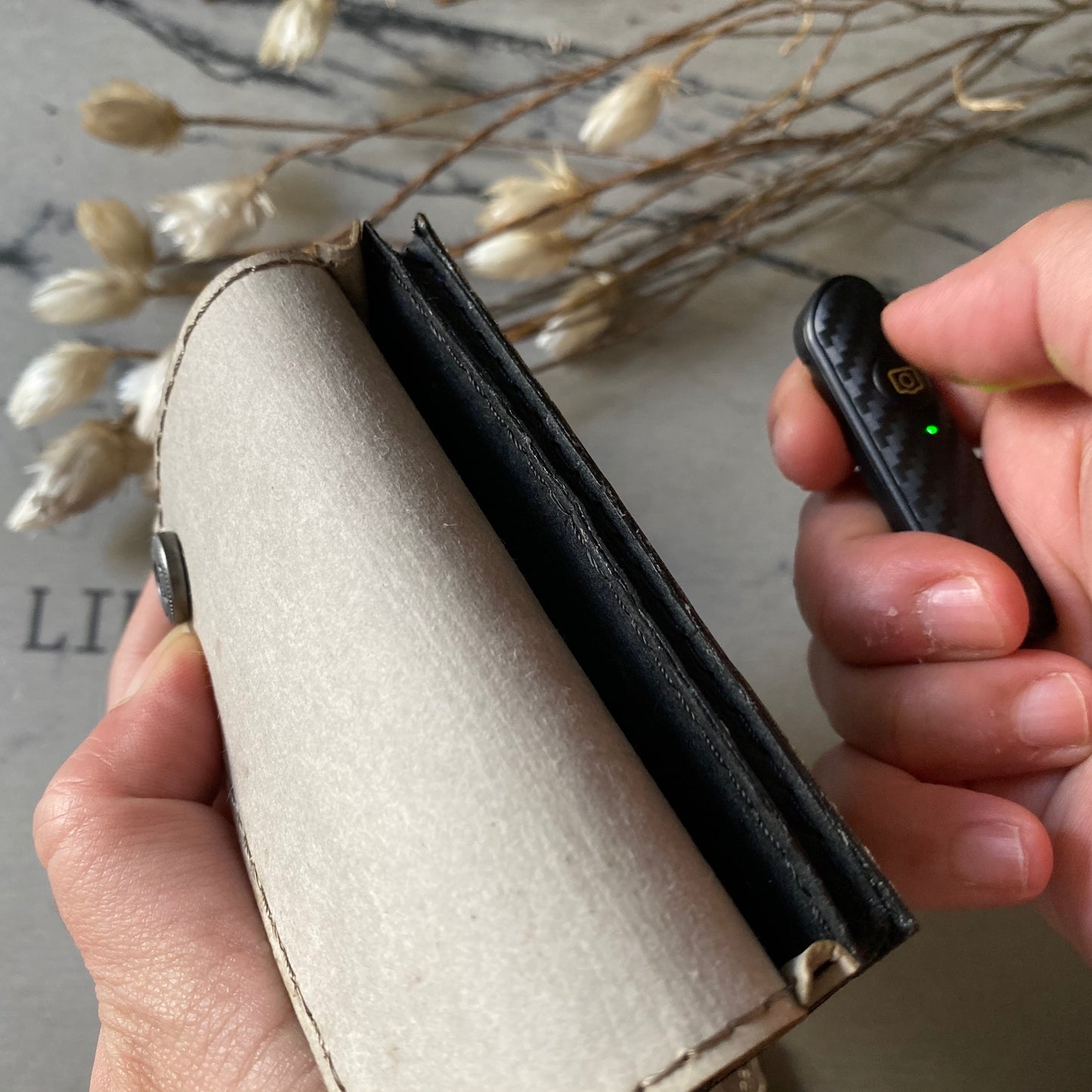 COINS BAG (BLACK/GREY)