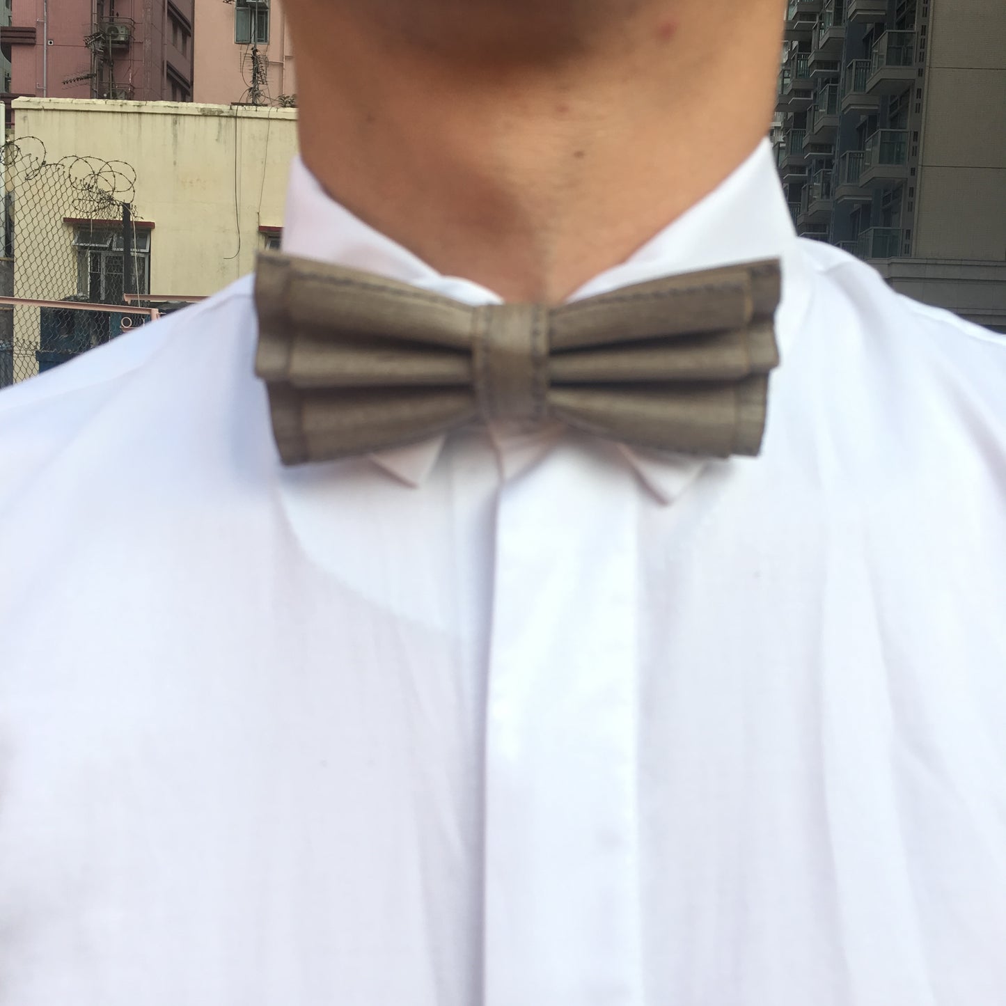 BOW TIE (GREY/BLACK-DIAMOND)