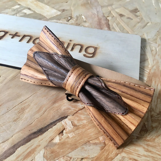 BOW TIE (KHAKI/BROWN-DIAMOND)