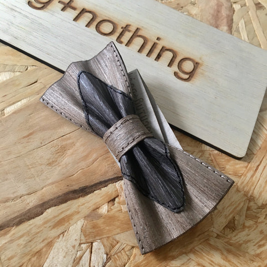 BOW TIE (GREY/BLACK-DIAMOND)