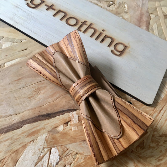 BOW TIE (KHAKI MIX-DIAMOND)