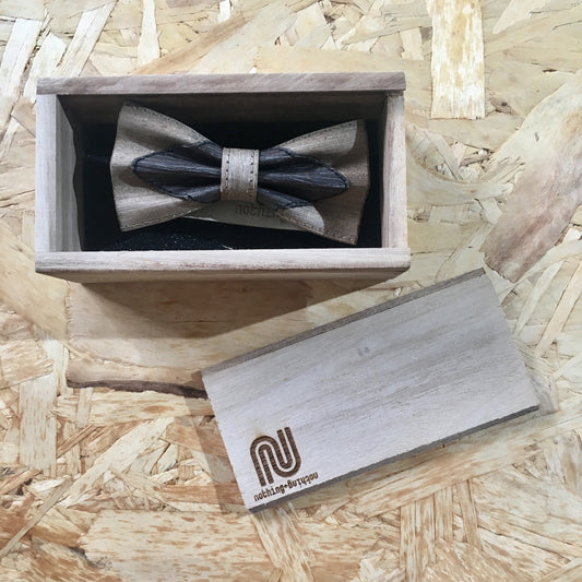 BOW TIE (GREY/BLACK-DIAMOND)